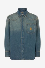 RC Camisa Vaquera Azul Con Monogram RC DARK BLUE SOJ71A-DL005
