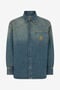 RC Chemise En Jean Bleu Avec Monogram RC RC Chemise En Jean Bleu Avec Monogram RC DARK BLUE SOJ71A-DL005