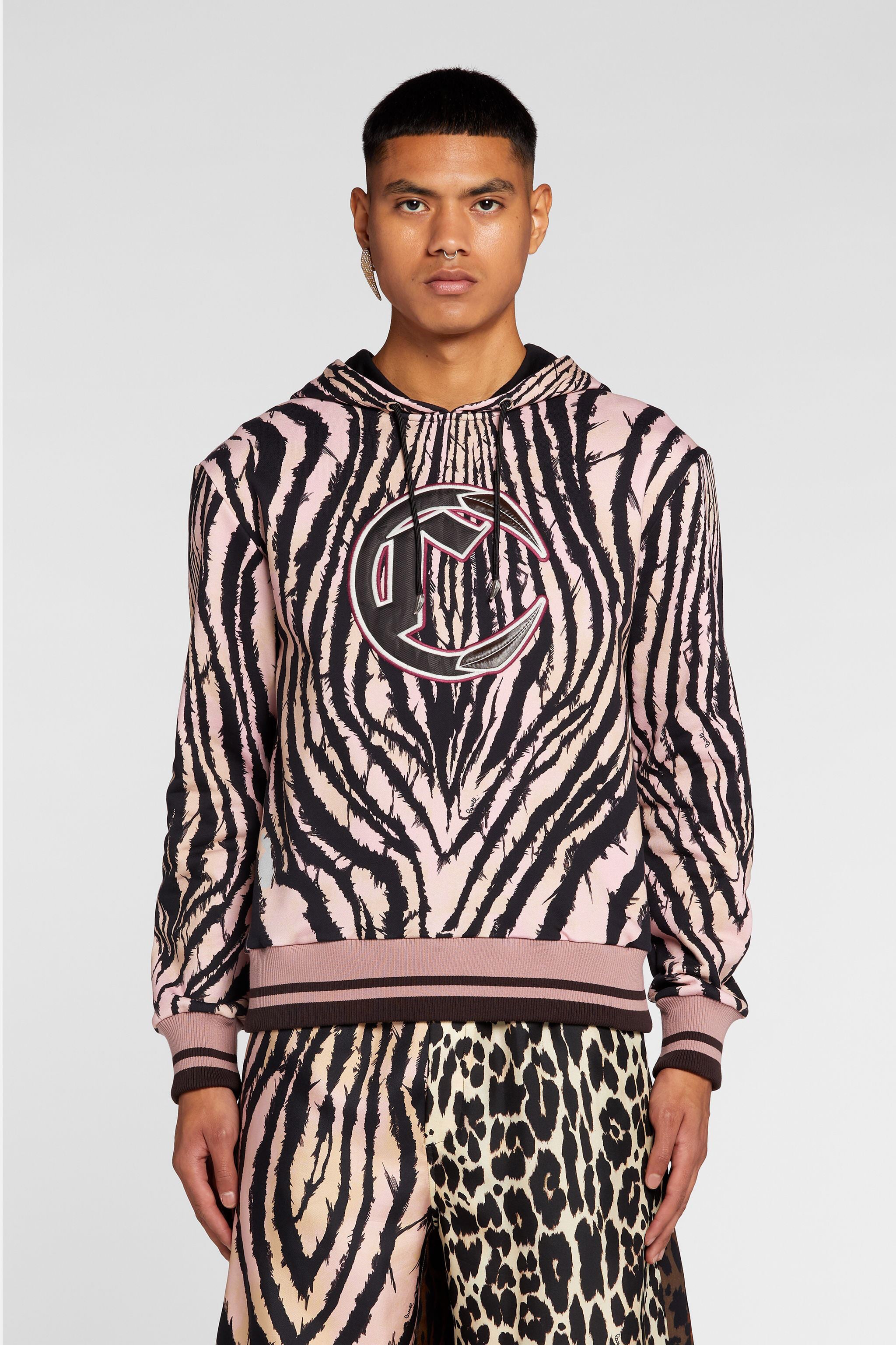RC Freedom-Print Cotton Hoodie RC Freedom-Print Cotton Hoodie Black/Pink ORT69C-5OC80