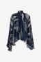 RC Blusa astratta blu navy con fiocco al collo RC Blusa astratta blu navy con fiocco al collo Blu scuro RWT701-VL041