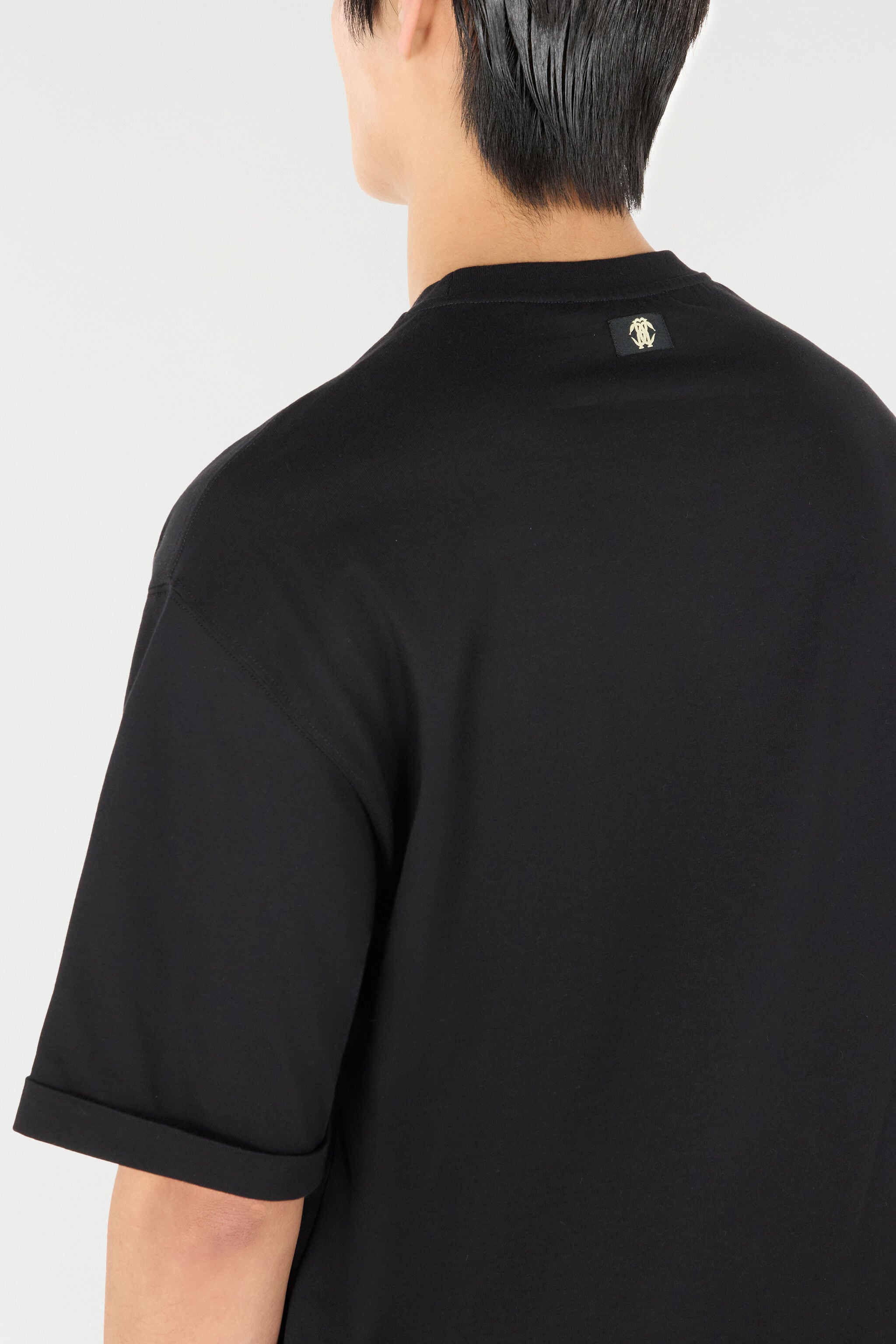 RC Rose-Print T-Shirt With Logo RC Rose-Print T-Shirt With Logo Black URT62Q-KB031