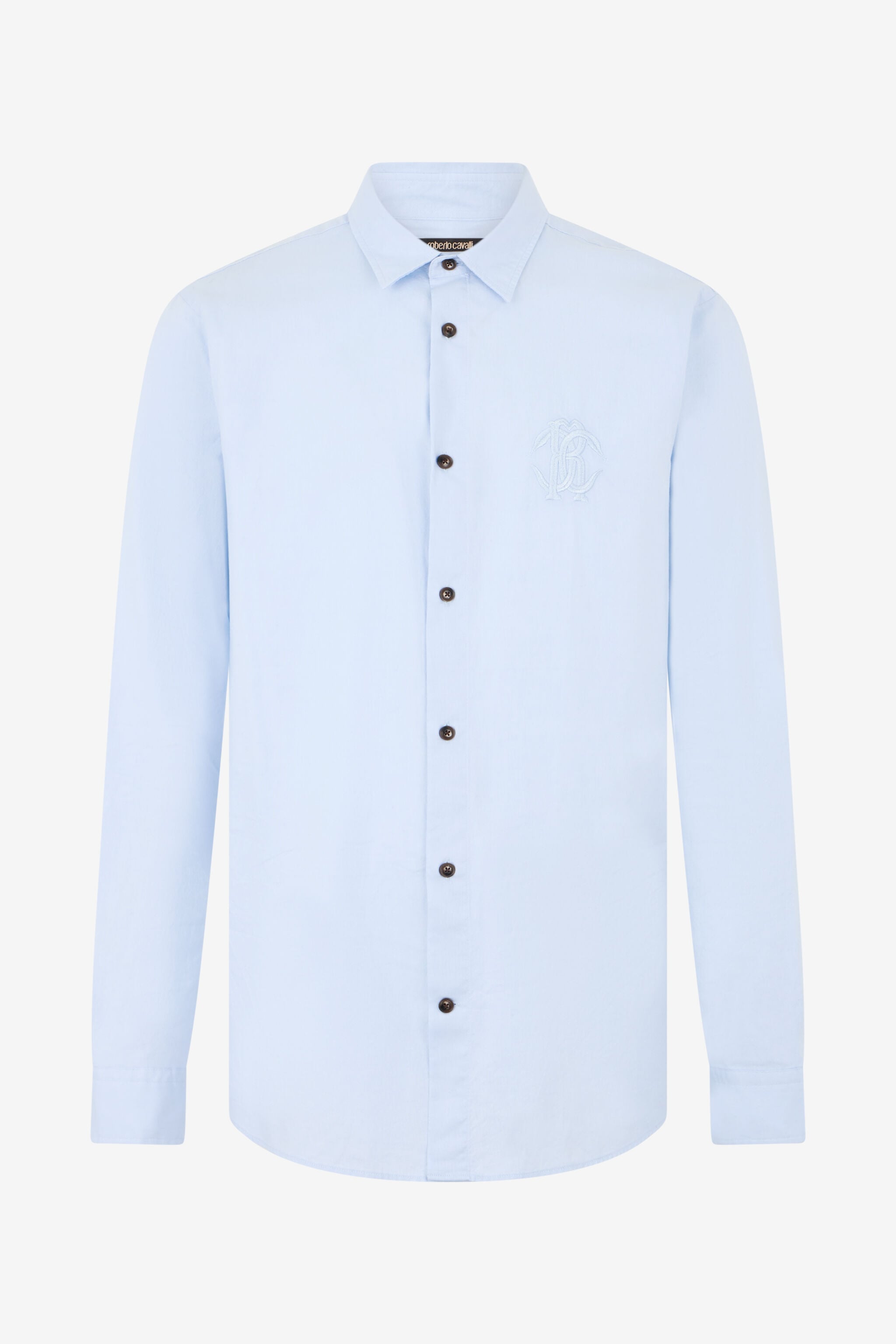 RC Chemise Bleu Clair avec Broderie Monogram RC RC Chemise Bleu Clair avec Broderie Monogram RC LIGHT BLUE SOT70P-FN006