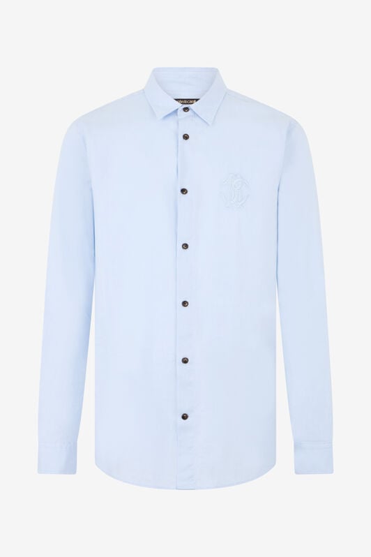 RC Chemise Bleu Clair avec Broderie Monogram RC RC Chemise Bleu Clair avec Broderie Monogram RC LIGHT BLUE SOT70P-FN006