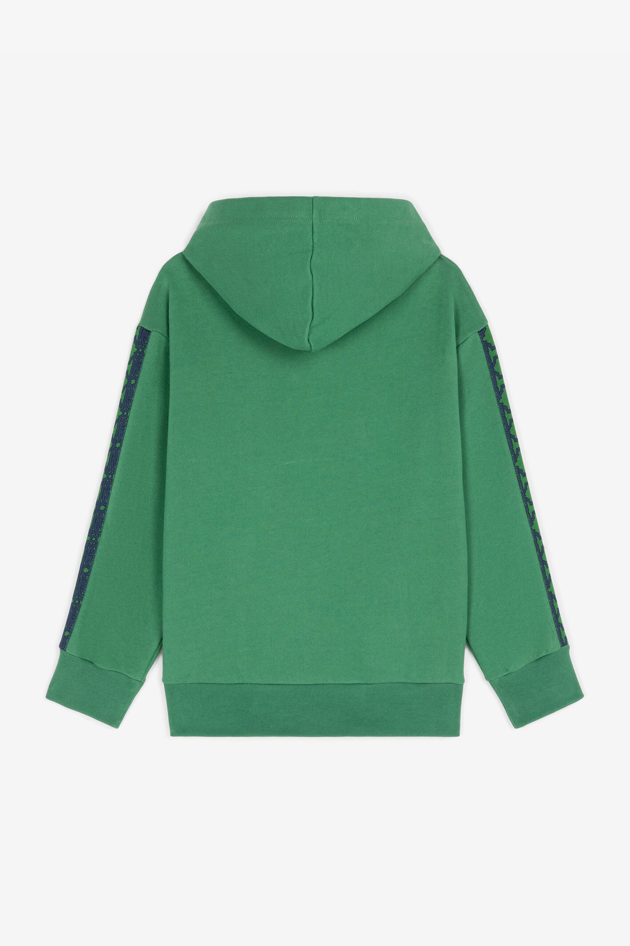 JU RC Monogram Cotton Hoodie JU RC Monogram Cotton Hoodie Green RJT922-CF050
