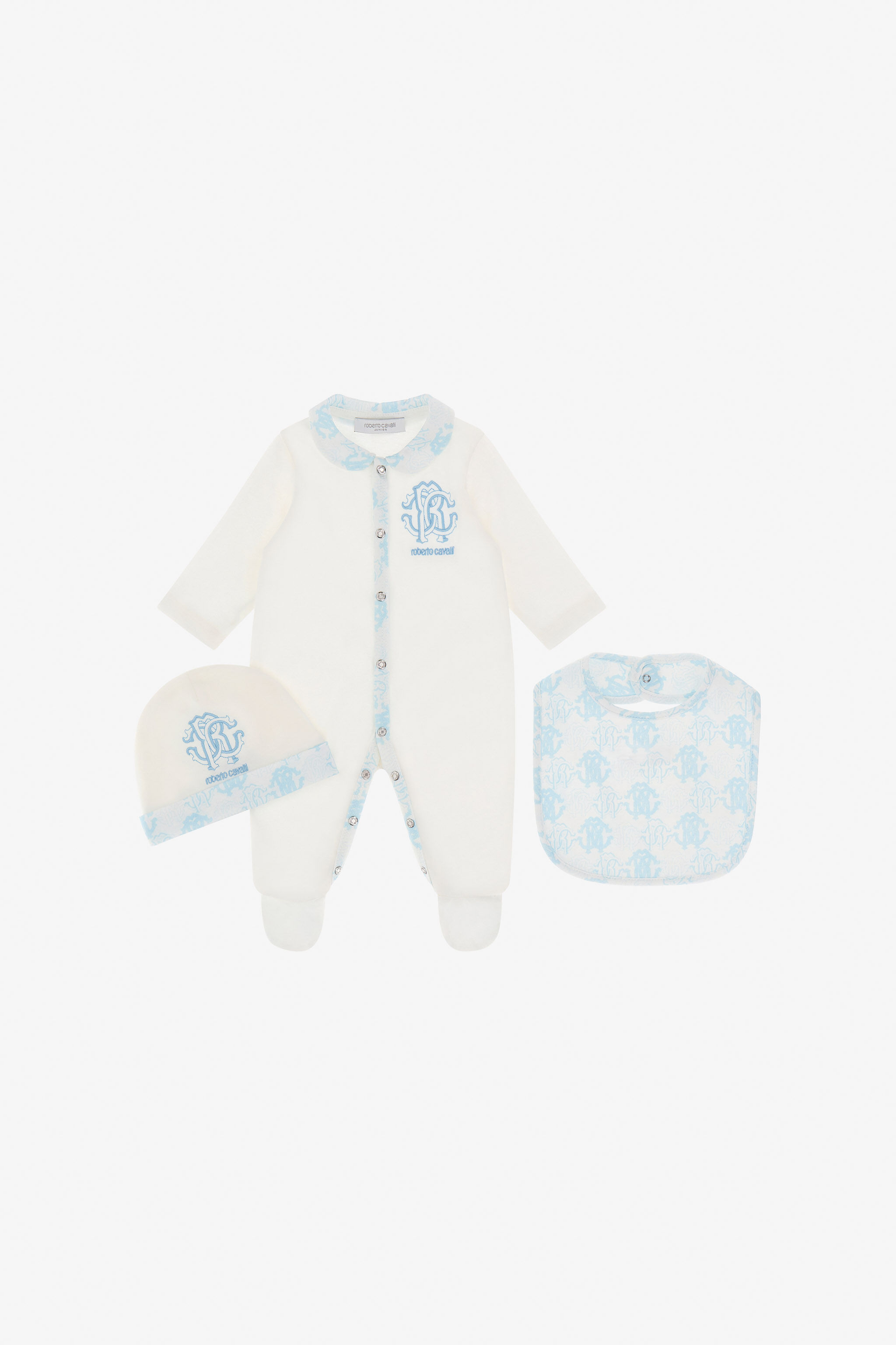 JU Ensemble avec Monogramme RC Bleu clair TJT809-JD001