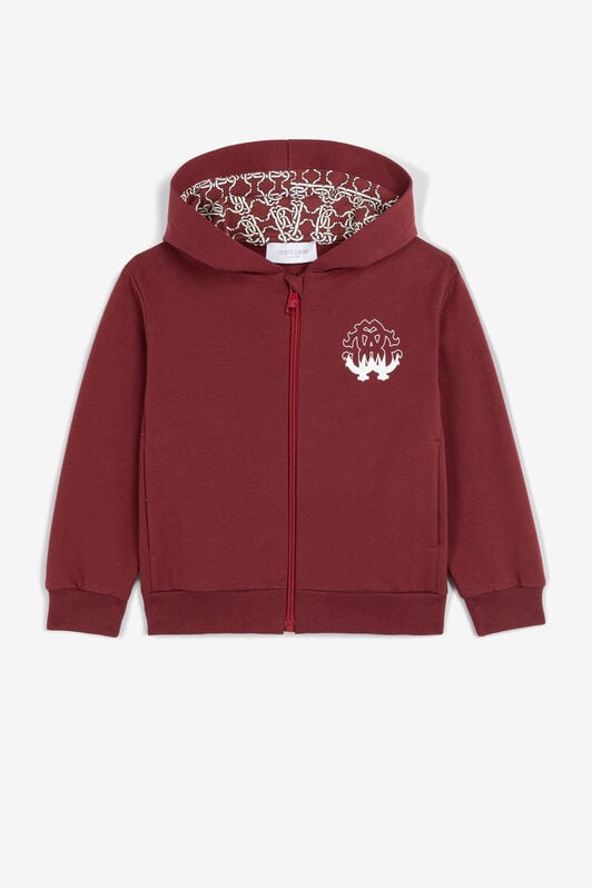 JU Felpa con cappuccio JU Felpa con cappuccio Rosso scuro PJT991-CF050