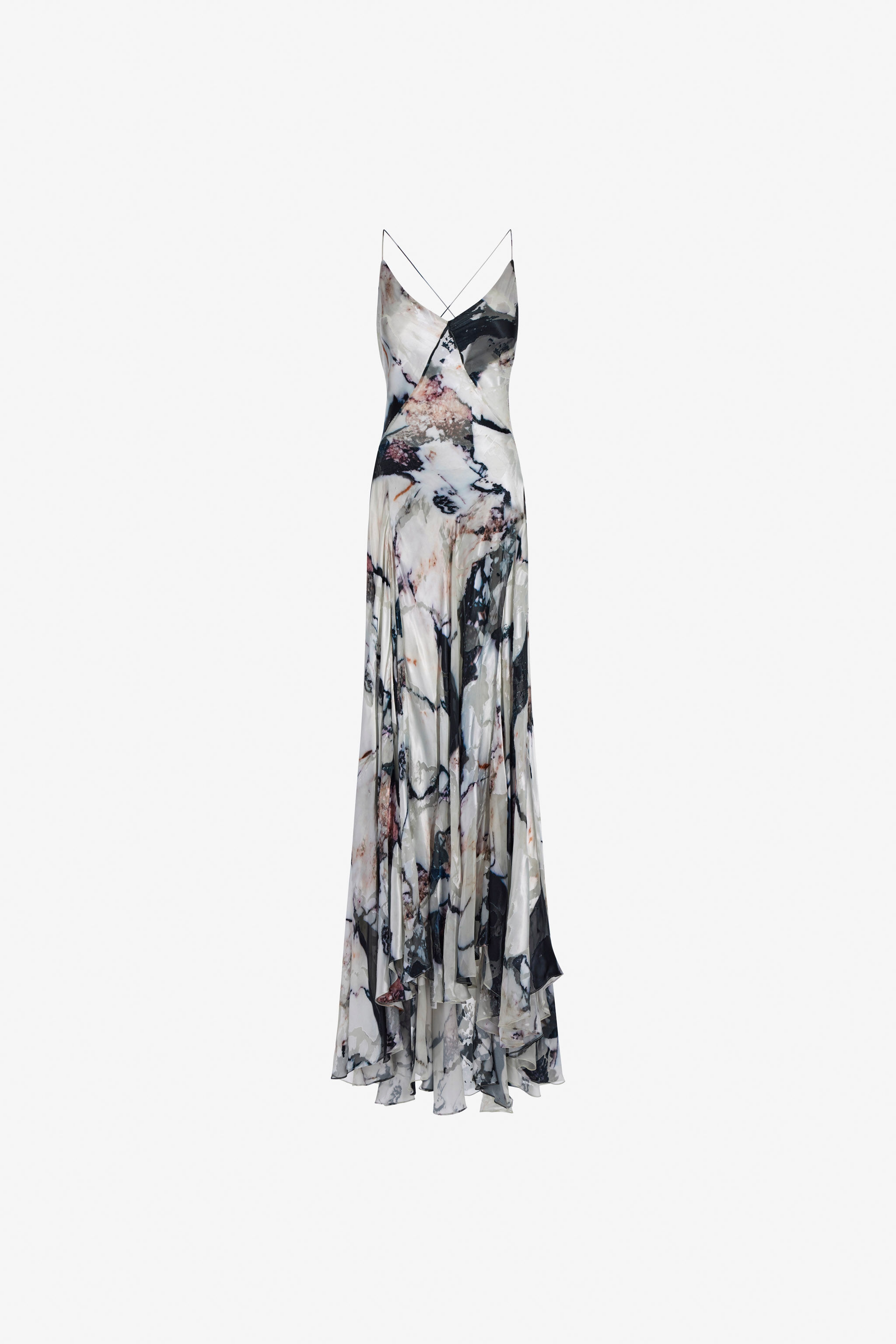 RC Marble Print Dress RC Marble Print Dress Schwarz/Weiß TWT162-HEN18