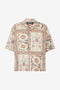 JC Camicia Stampa Persian Tarot JC Camicia Stampa Persian Tarot 744 BEIGE + 217 AZZU WFM005-WF153
