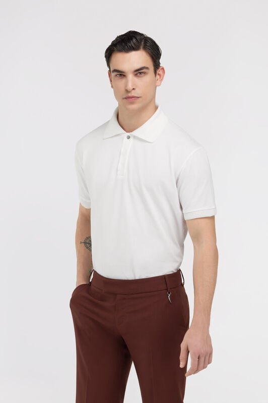 RC Polo Blanco Con Monogram RC RC Polo Blanco Con Monogram RC Blanco SRT64B-KB002