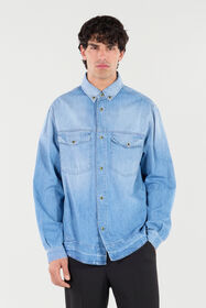 RC Denim Shirt With Jewel Buttons Light blue VRJ776-VT001