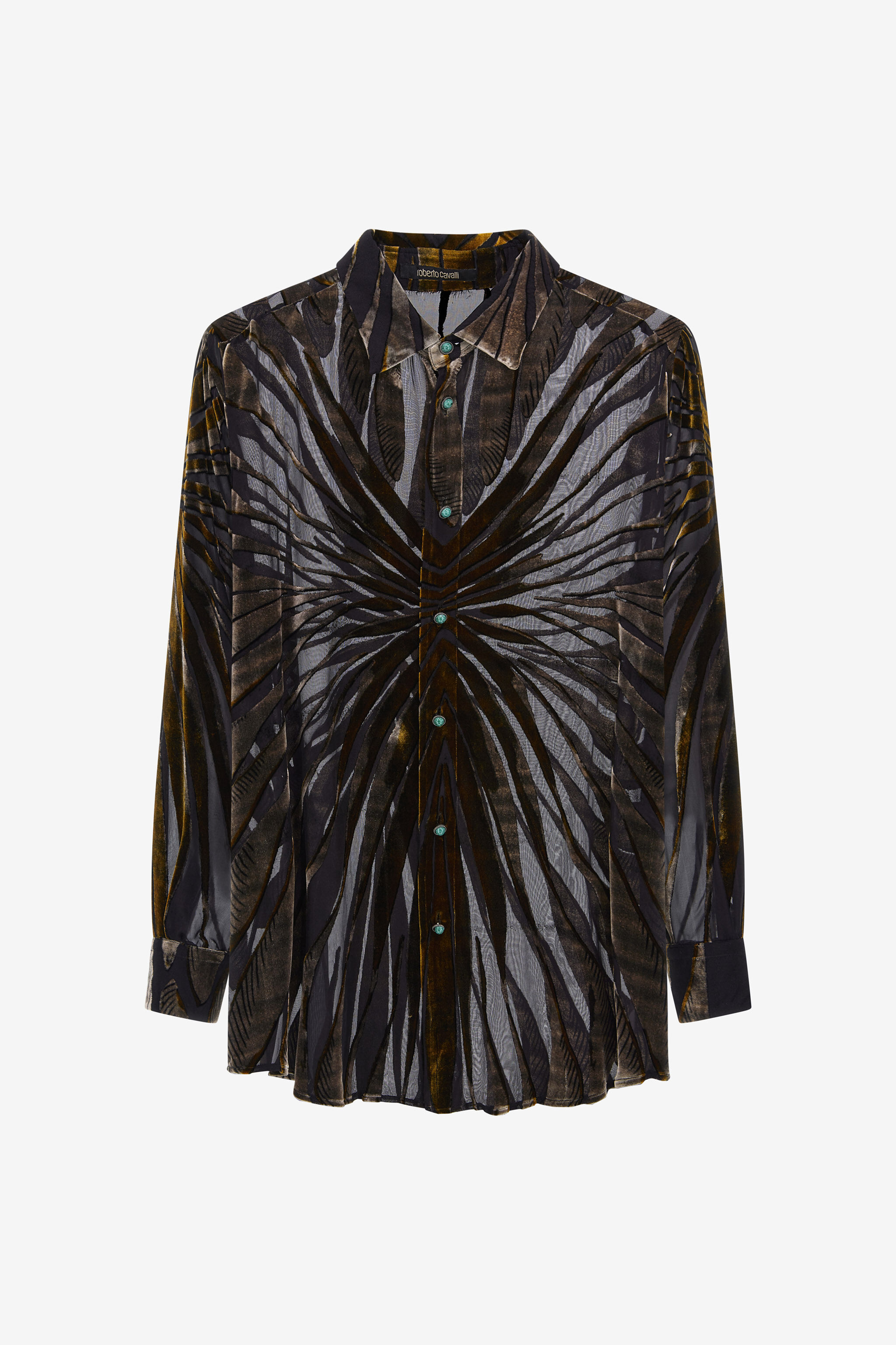 RC Shirt with Ray of Gold print BLACK RMT770-4R150