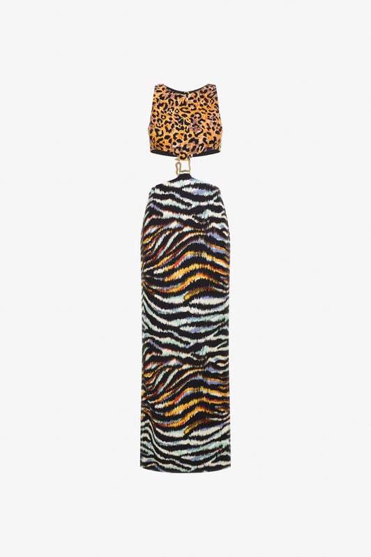 JC Just Cavalli dress JC Just Cavalli dress Light blue/Black SFT160-SF023