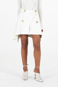 RC Wall Print Mini Skirt White UWT300-LG011