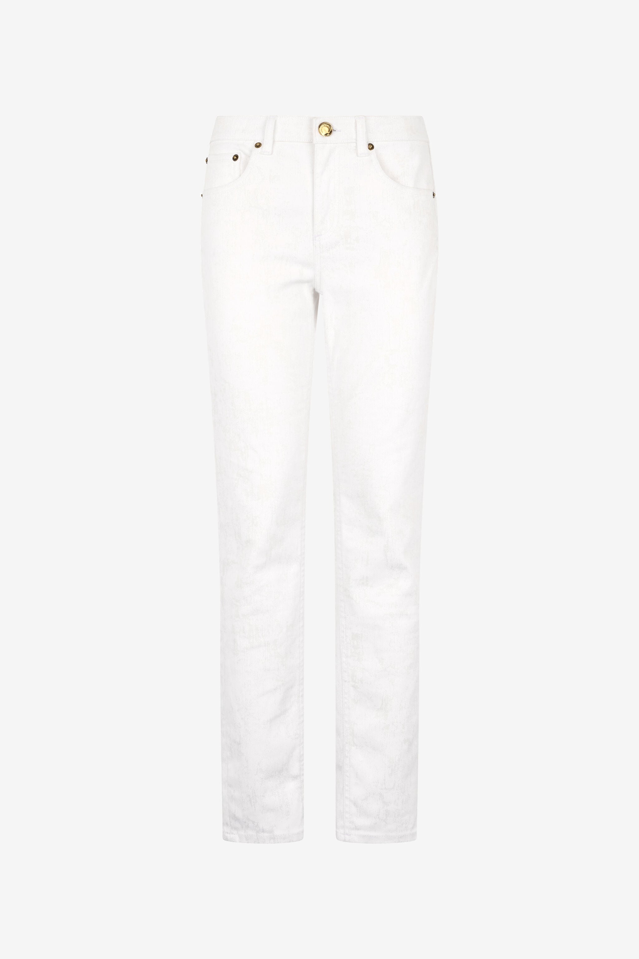 RC Pantalon en Denim Slim Fit RC Pantalon en Denim Slim Fit Blanc UWJ232-DE007