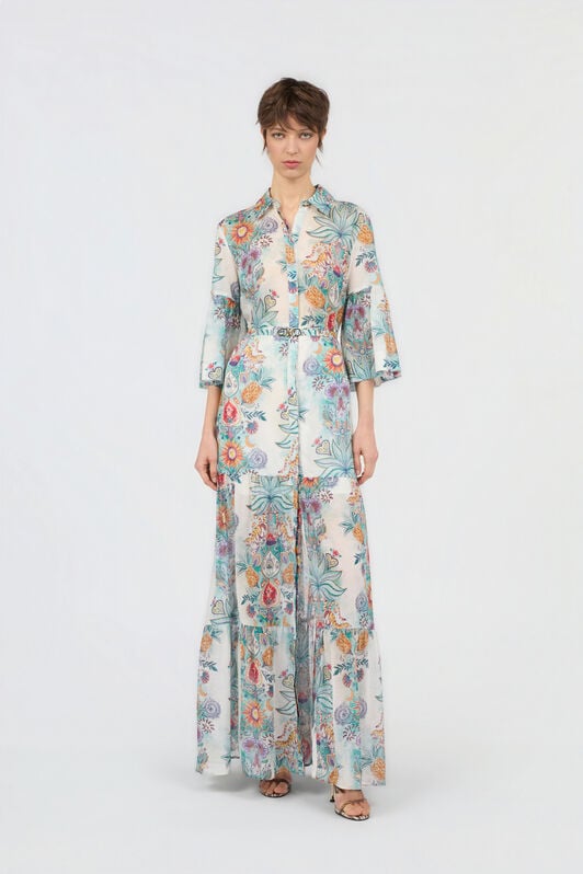 JC Robe Imprimé Tropical Garden JC Robe Imprimé Tropical Garden TURCHESE CHIRO WFT326-WF724