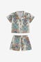 JC Shirt And Bermuda Set With Tropical Garden Print TROPICAL GARDEN WFT70R-CH028