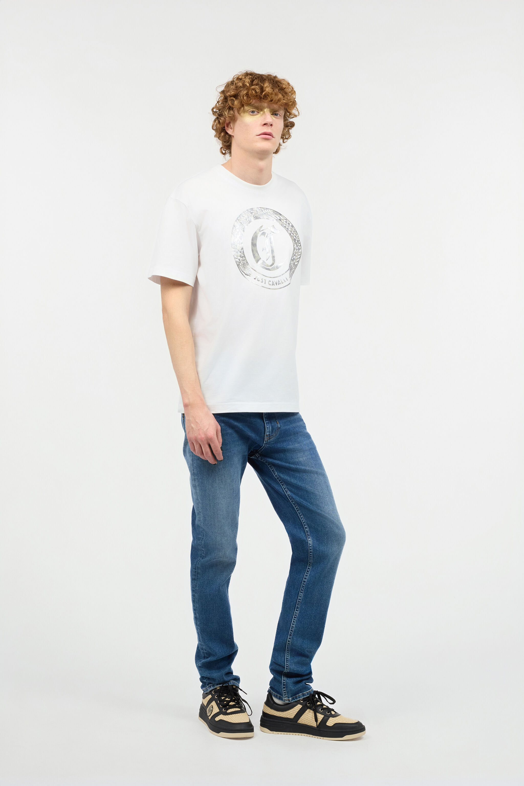 JC Camiseta Estampado Frontal Con Logotipo JC Camiseta Estampado Frontal Con Logotipo Blanco UFT065-UF085