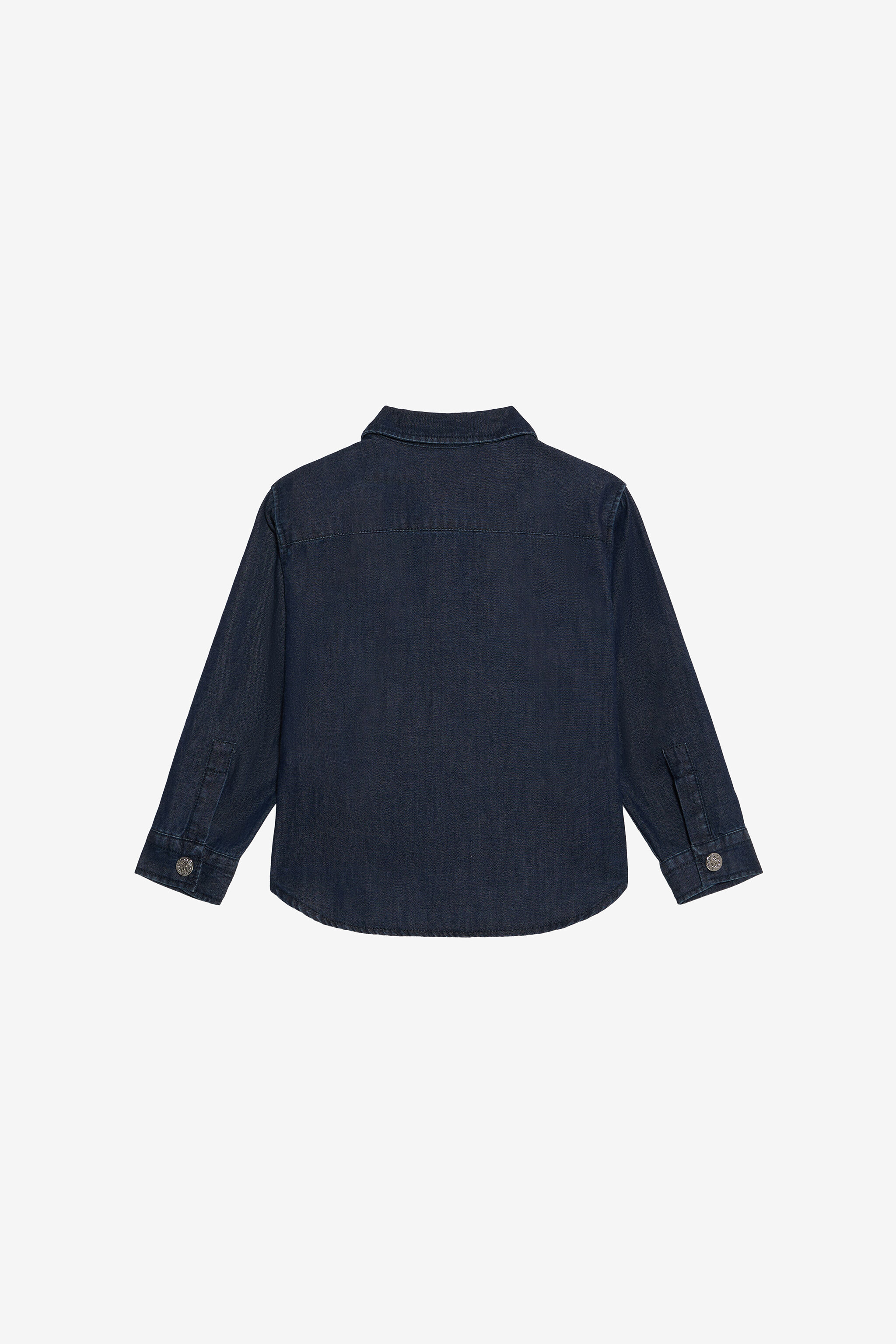 JU Blue Denim Shirt With Monogram RC Patch JU Blue Denim Shirt With Monogram RC Patch MEDIUM BLUE VJJ700-DL013