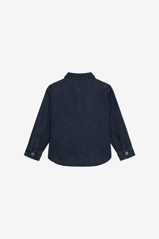 JU Blue Denim Shirt With Monogram RC Patch JU Blue Denim Shirt With Monogram RC Patch MEDIUM BLUE VJJ700-DL013