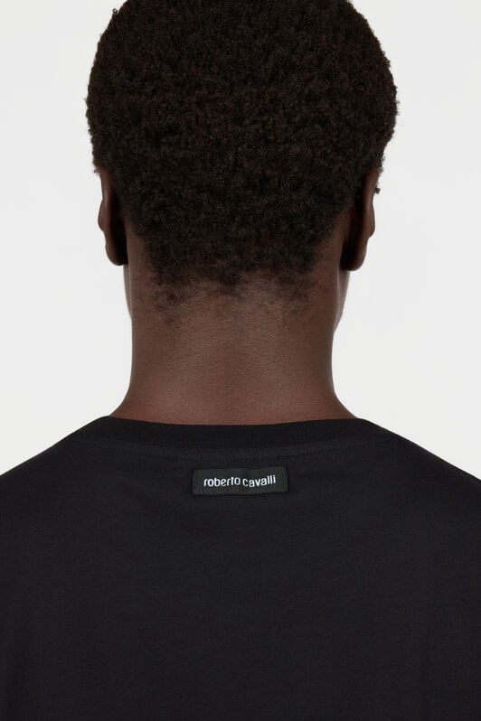 RC Schwarzes T-Shirt mit Ton-in-Ton-Logo RC Schwarzes T-Shirt mit Ton-in-Ton-Logo BLACK TOT60E-FT223