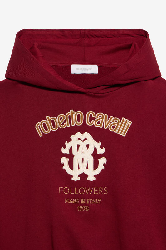 JU Cavalli Hoodie in Rubinrot BORDEAUX XJT66Z-CF007