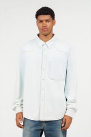 RC Light Blue Denim Shirt With Contrast Stitching ENDLESS SKY WNJ72B-DL014