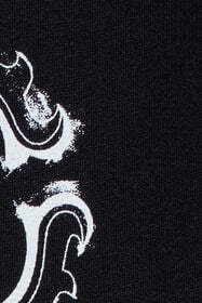 JU Black Sweatshirt With Zebra Print And Monogram RC BLACK UJT68B-CF050