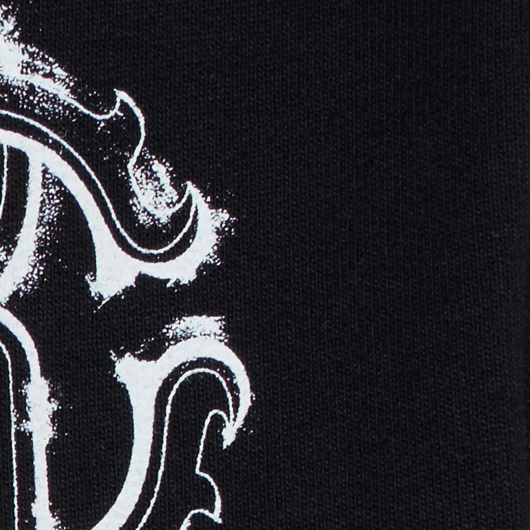 JU Black Sweatshirt With Zebra Print And Monogram RC BLACK UJT68B-CF050