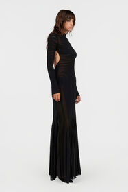 RC Strickkleid mit Zebramuster BLACK XWM103-MQ060