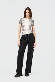 RC Zebra Print T-Shirt WHITE/BLACK ZEBRA SOT60N-JV001