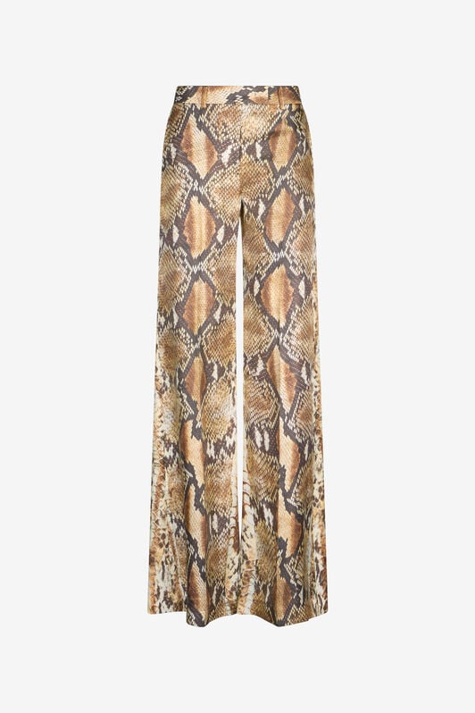RC Python Print Trousers RC Python Print Trousers Brown UWT201-4QN93