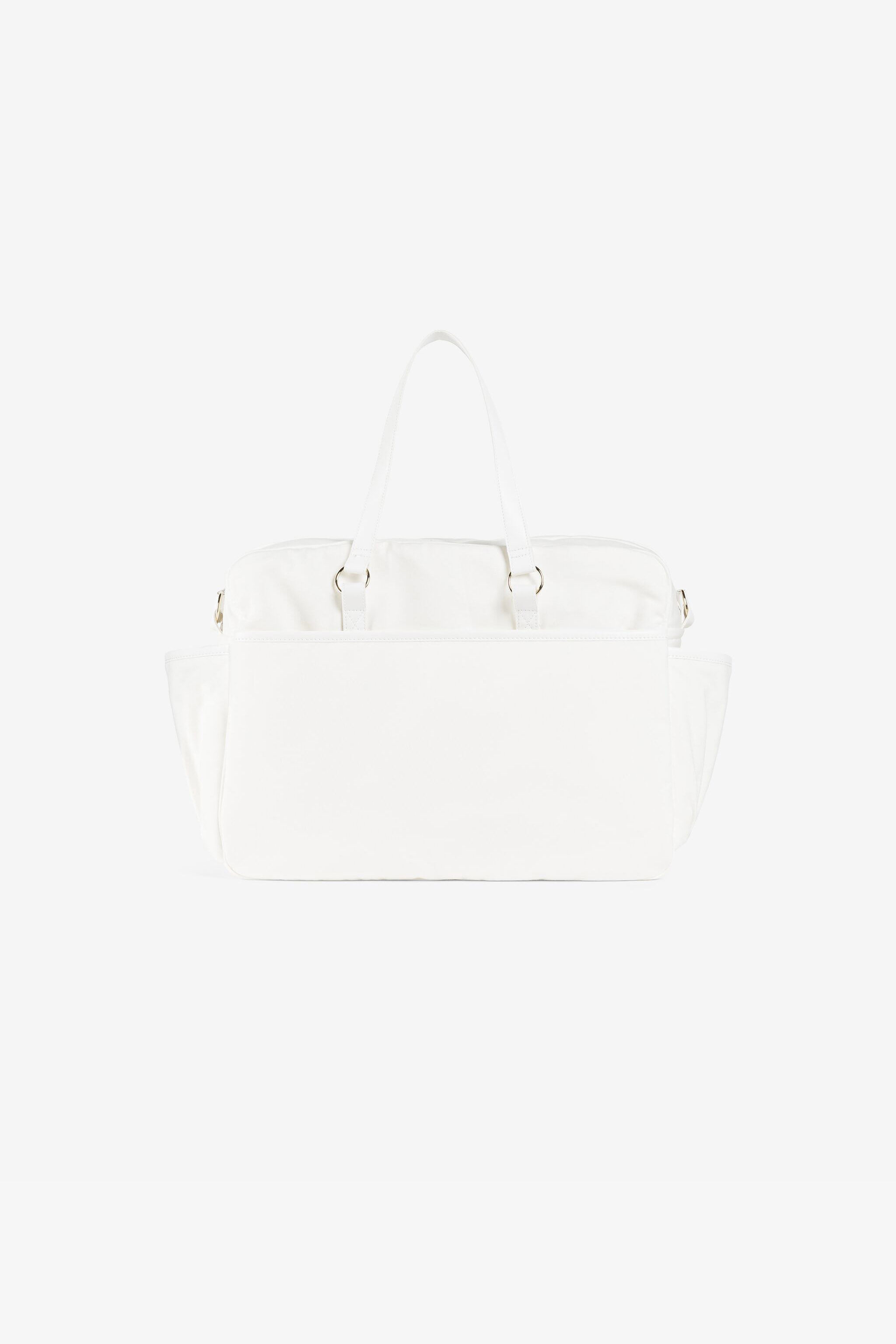 JU RC Monogram-Print Changing Bag JU RC Monogram-Print Changing Bag White QJB007-JV025