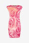 RC Mini Abito Con Stampa Garden Rose RC Mini Abito Con Stampa Garden Rose Fucsia UKM102-MI011