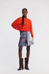 RC Cropped Knit Sweater Red TKM623-MQ001