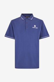 RC Blue Polo Shirt With Logo Navy QOT64B-KB001