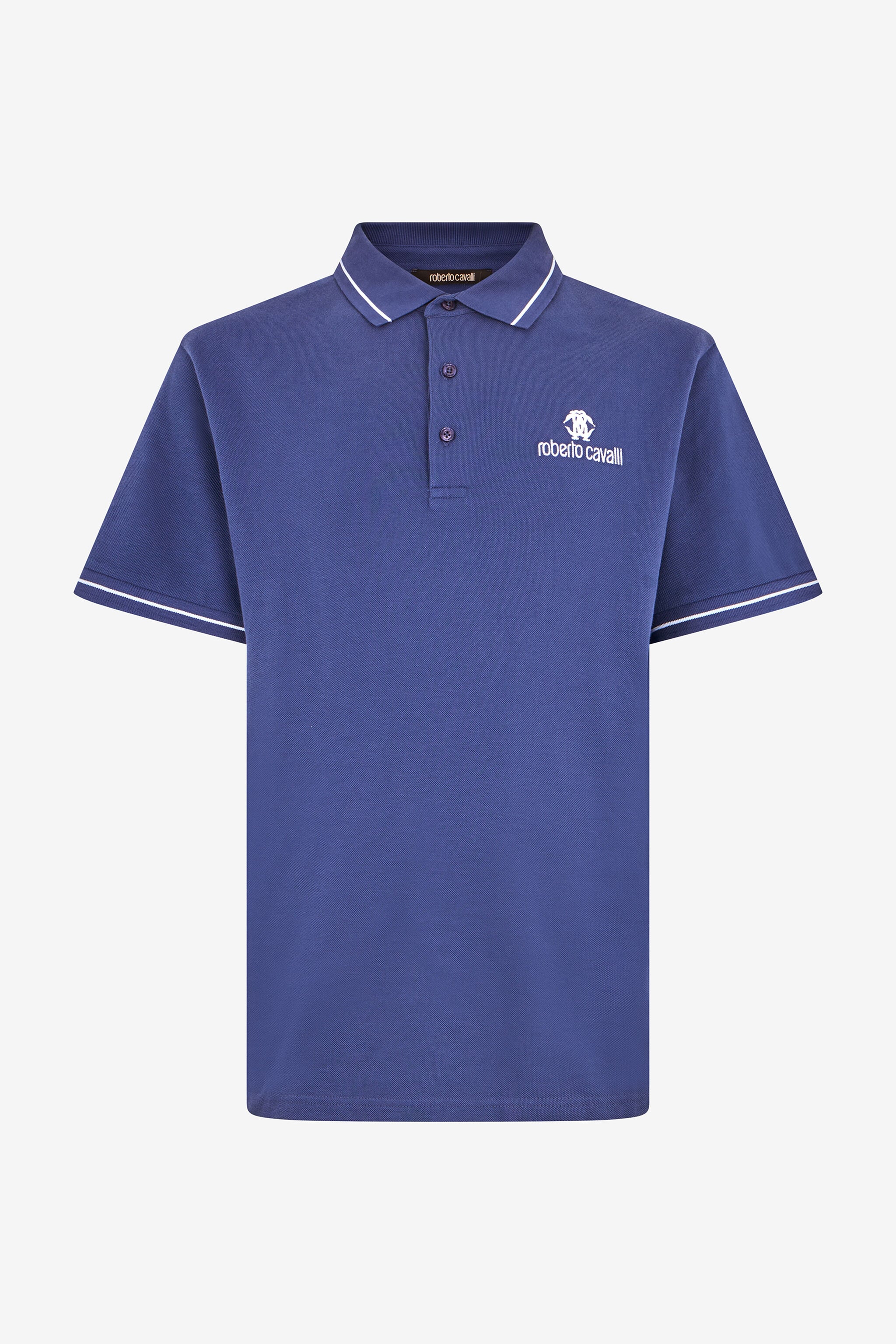 RC Blue Polo Shirt With Logo RC Blue Polo Shirt With Logo Navy QOT64B-KB001