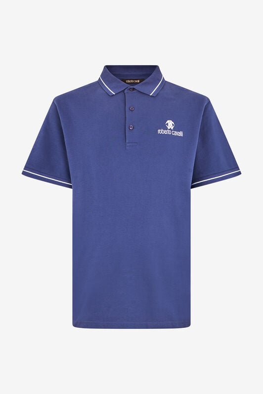 RC Blue Polo Shirt With Logo RC Blue Polo Shirt With Logo Navy QOT64B-KB001