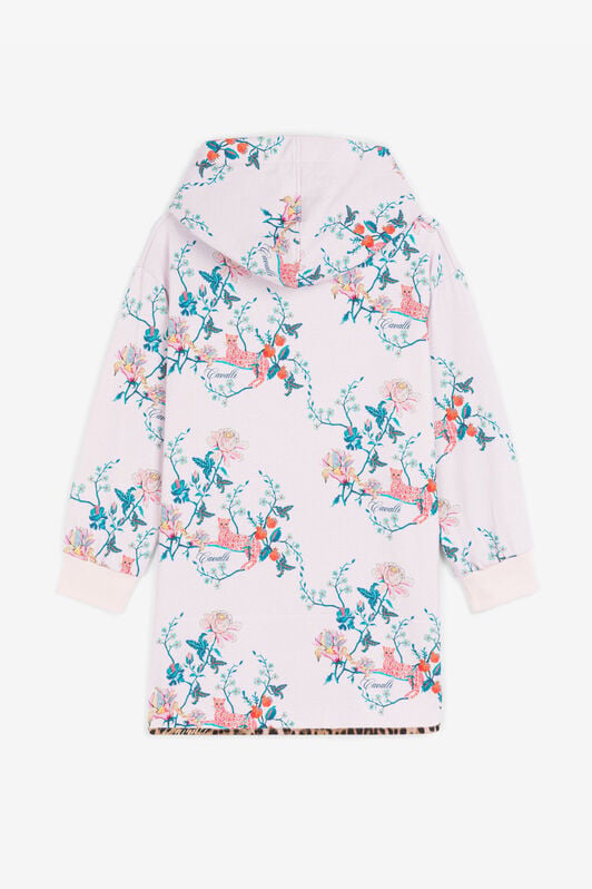 JU Floral-Print Cotton Hoodie JU Floral-Print Cotton Hoodie Pink RJT927-5OG85