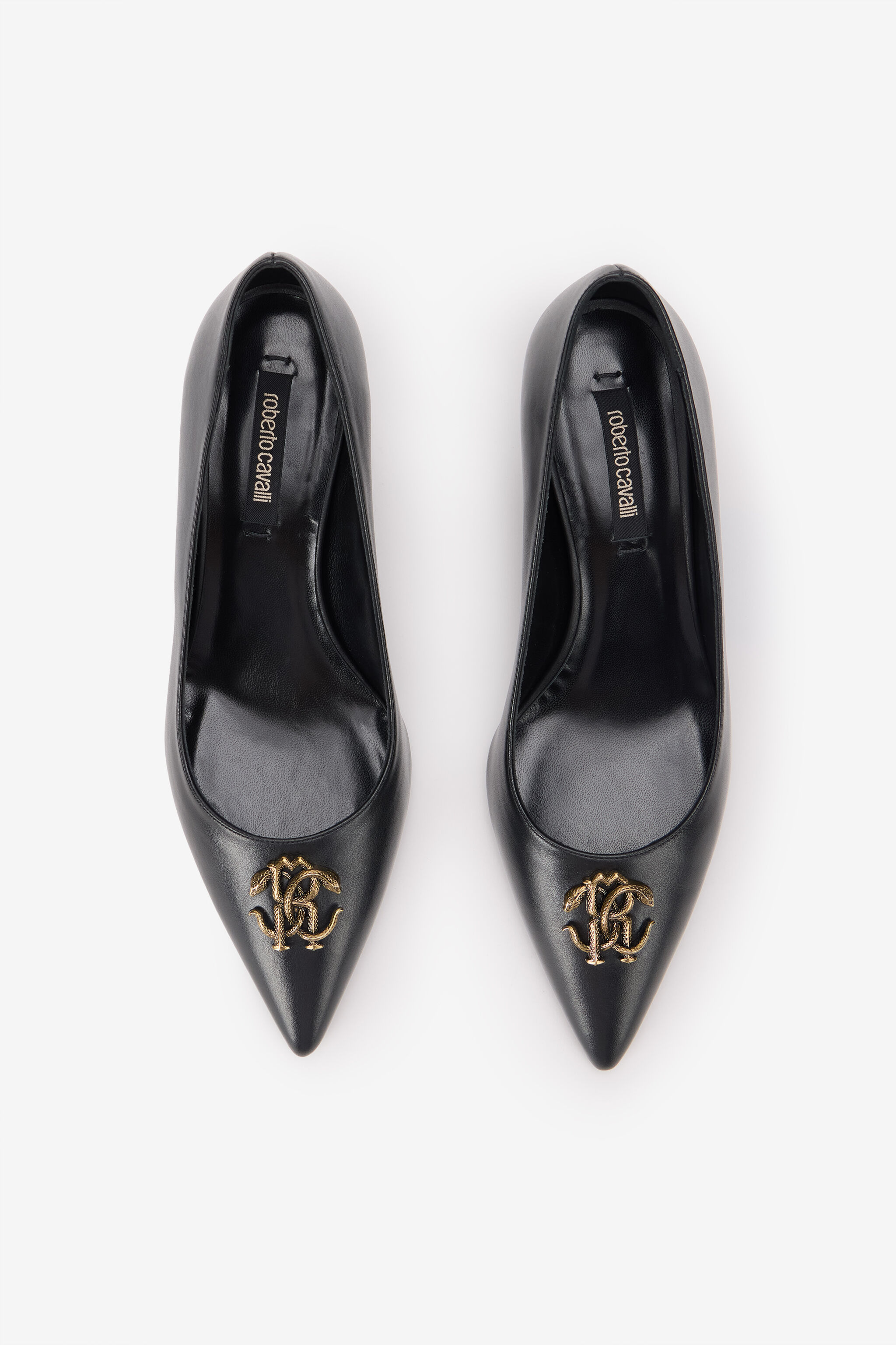 RC Black Pumps With Jewel Embellishment BLACK TOS00O-PZC15