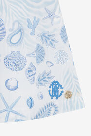 JU Marine-Print Cotton Dress Light blue UJT10T-7MO39