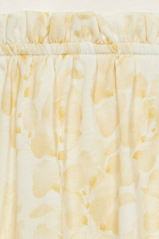 JU RC Monogram Dress With Floral Print JU RC Monogram Dress With Floral Print Yellow UJT104-JD001