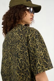 JC Leopard Print T-Shirt VERDE 185 VFT185-VF308