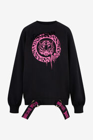 JC Schwarzes Sweatshirt BLACK RKT895-RK401