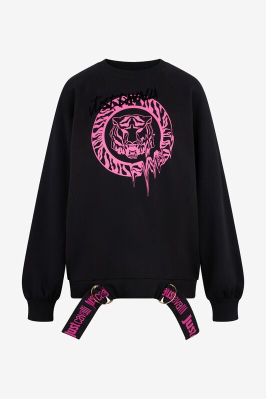 JC Schwarzes Sweatshirt BLACK RKT895-RK401