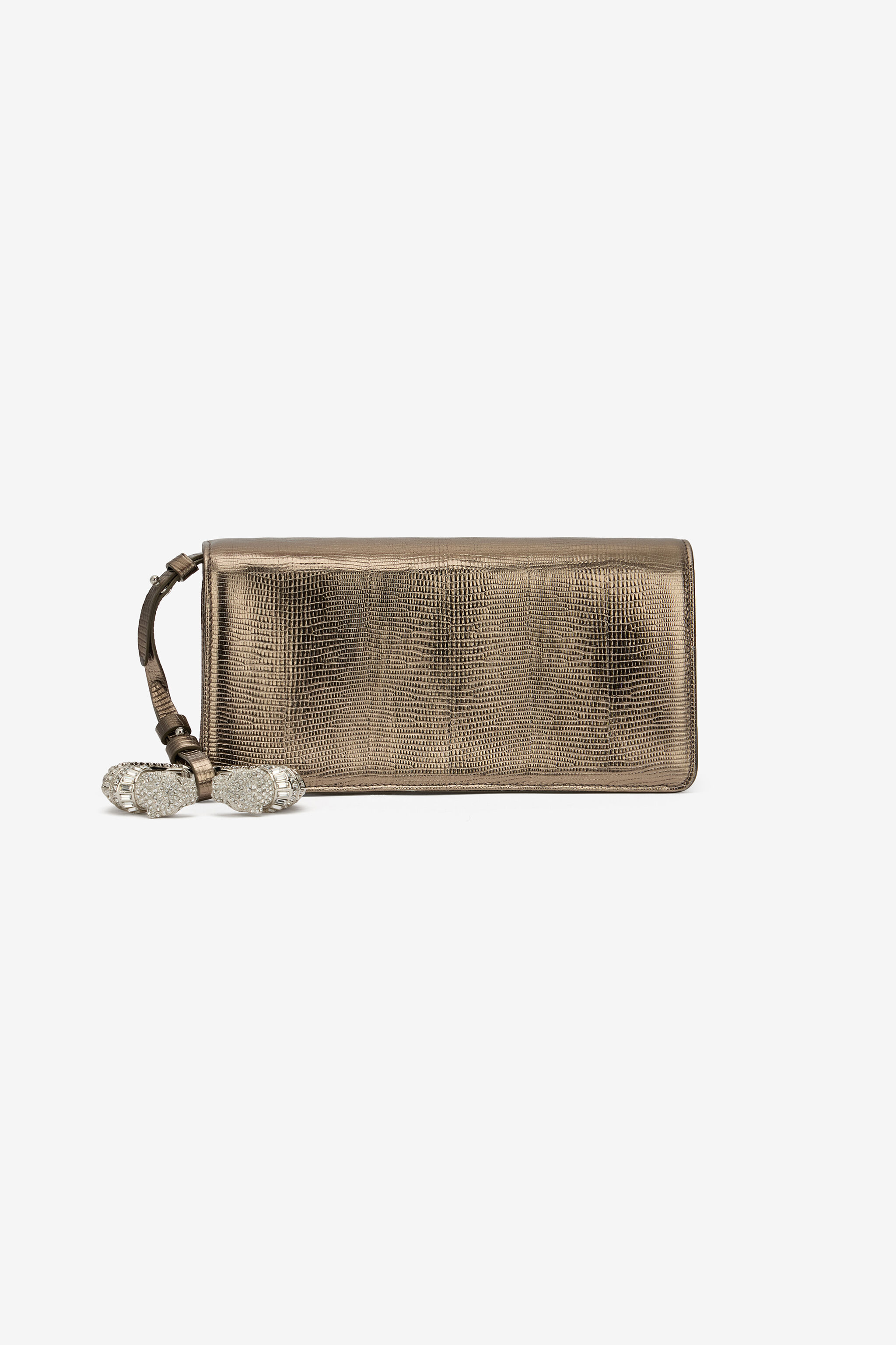 RC Roar Pochette Bag Bronze Leather RC Roar Pochette Bag Bronze Leather SILVER RKB012-PZS14