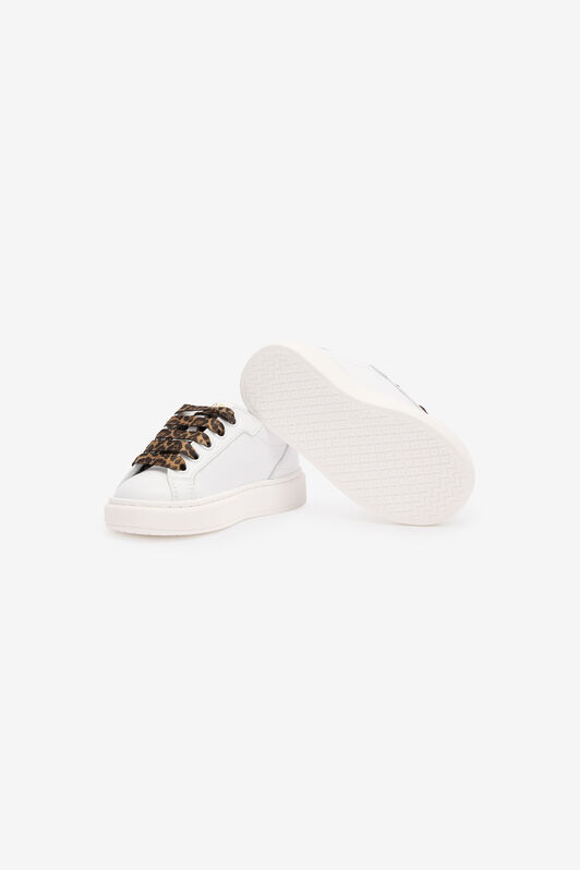JU Sneakers With Jaguar Skin Details WHITE/JAGUAR TJS02D-PZJ02