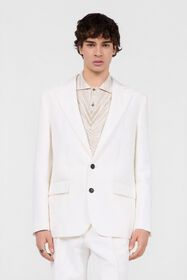 RC Jacket with Ray Print NATURAL WHITE XRT406-4NI15