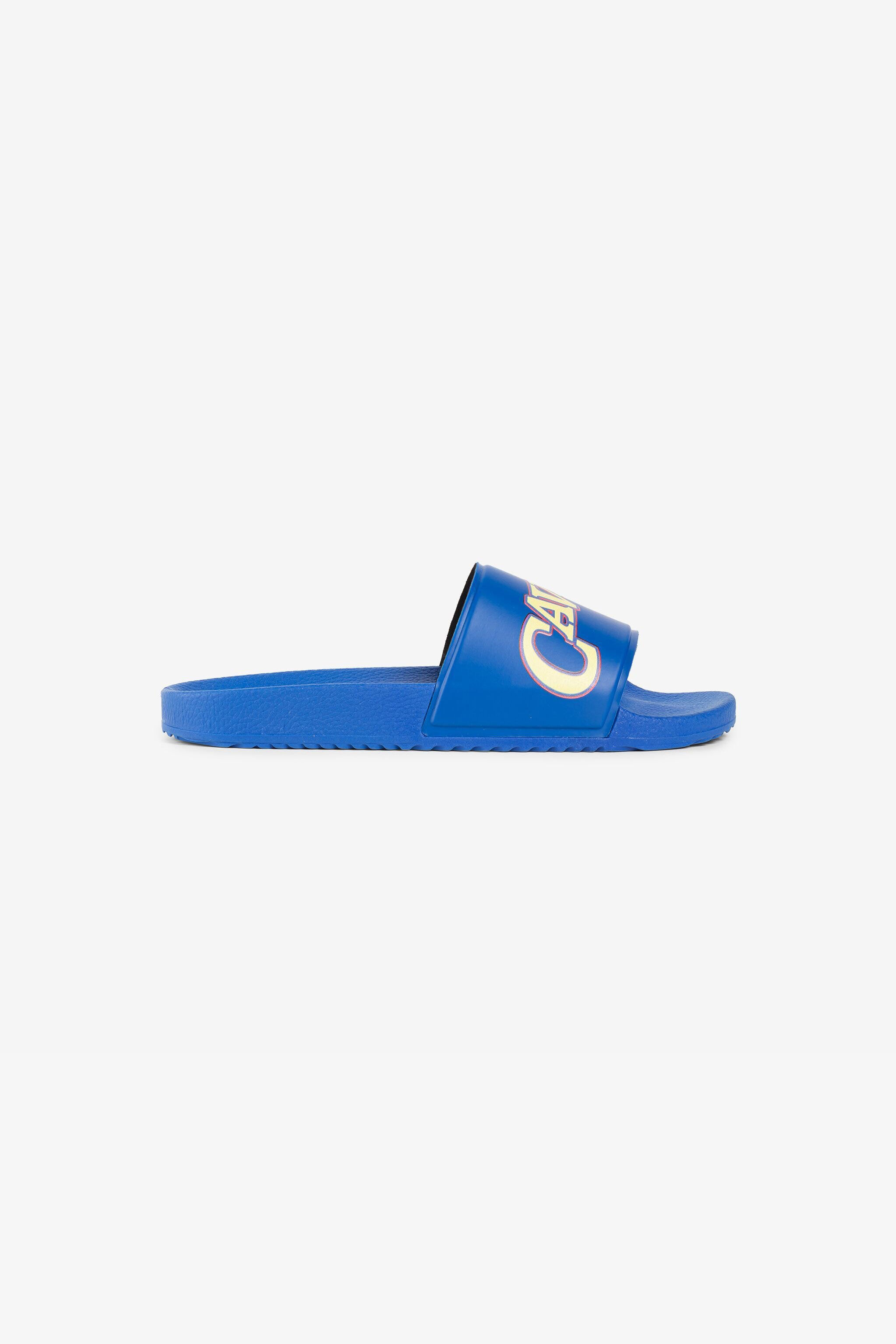 RC Pantoletten mit Logo-Print RC Pantoletten mit Logo-Print Blau QRS018-PZG00