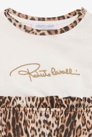 JU Vestido con estampado de leopardo y detalle de logo AVOR.CC/GN XJT10E-3PS60