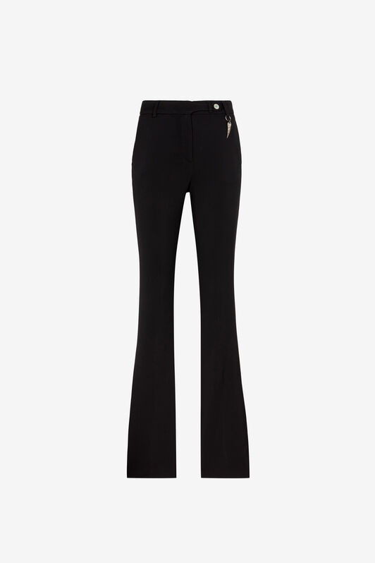 RC Pantalon de tailleur à ornement Tiger Tooth Noir RKT203-HR002
